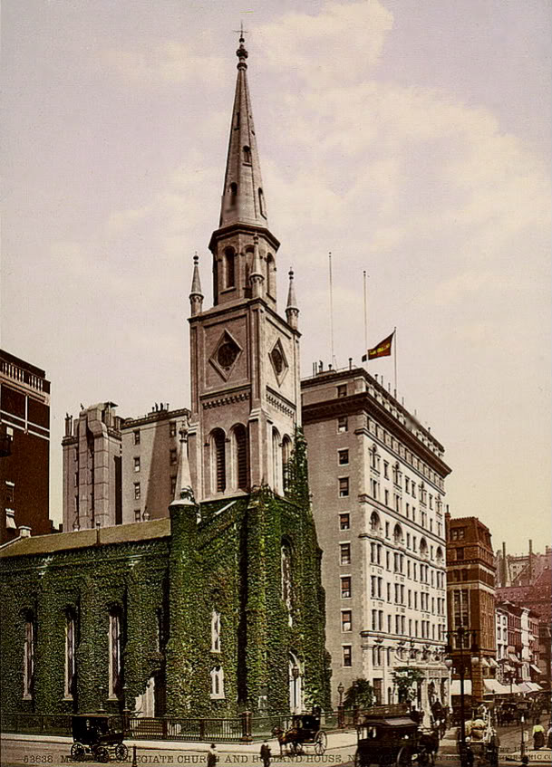 Marble Collegiate Church and Holland House, New York 1901