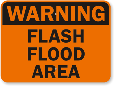 Warning-Flash-Flood-Area-Sign-K-8163
