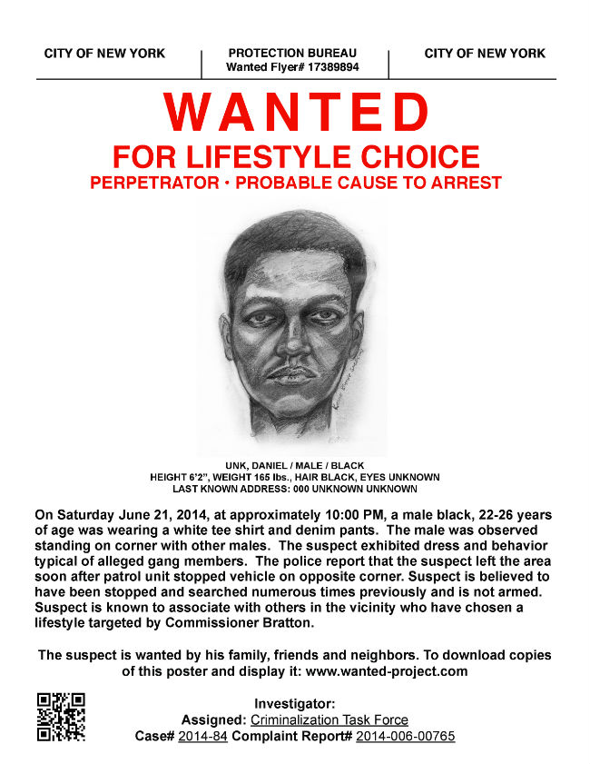 Wanted Mock Police Sketch_Courtesy_Dread Scott